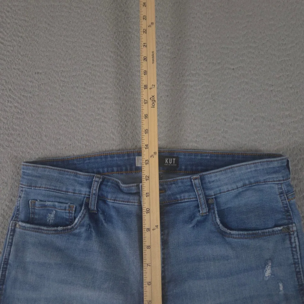 Kut from the Kloth Jeans Womens 14 Connie High Rise Fab Ab Crop Raw Hem Skinny
